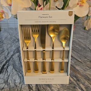 Threshold Gold Flatware Set in Gift Box